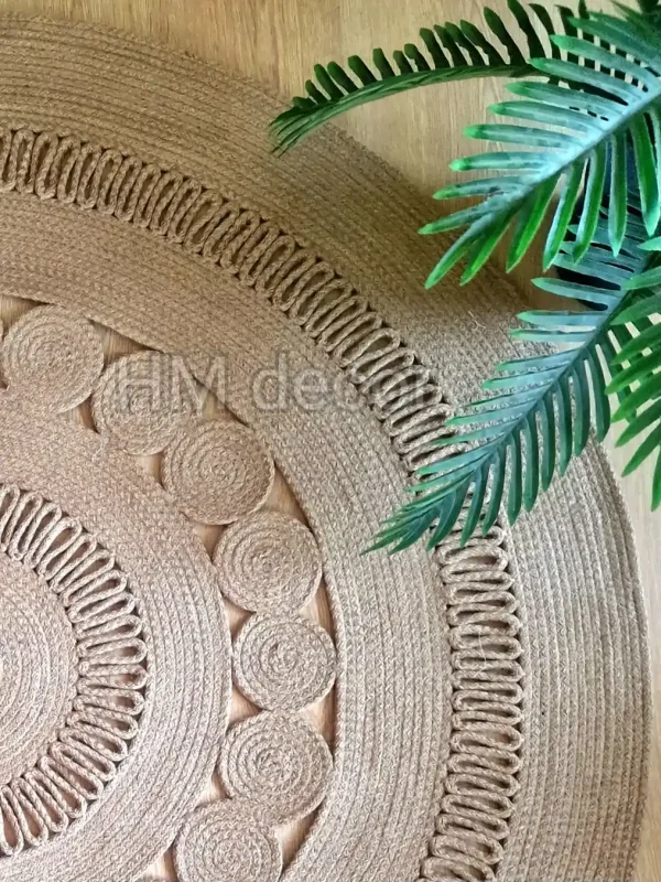 Round jute rug shape11