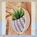 macrame hanging with pot&plant 11