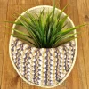 macrame hanging with pot&plant 11