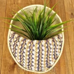 macrame hanging with pot&plant 11