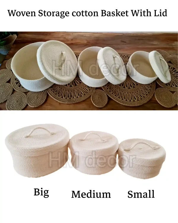 Woven storage basket #20042