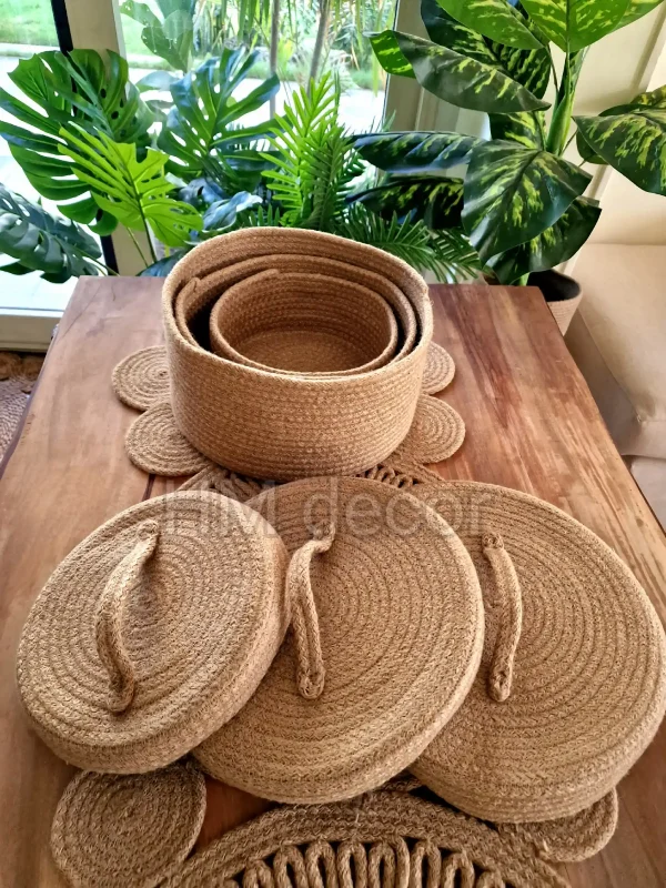 Woven storage basket #20043