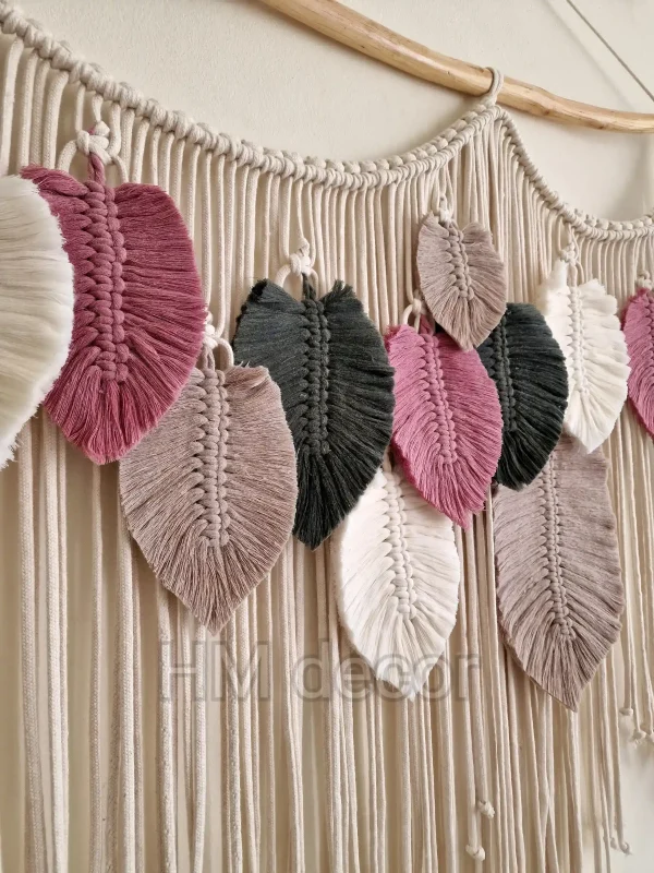 Feather macrame shape44