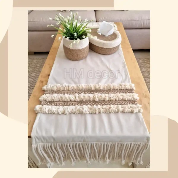 Boho table runner desgin10