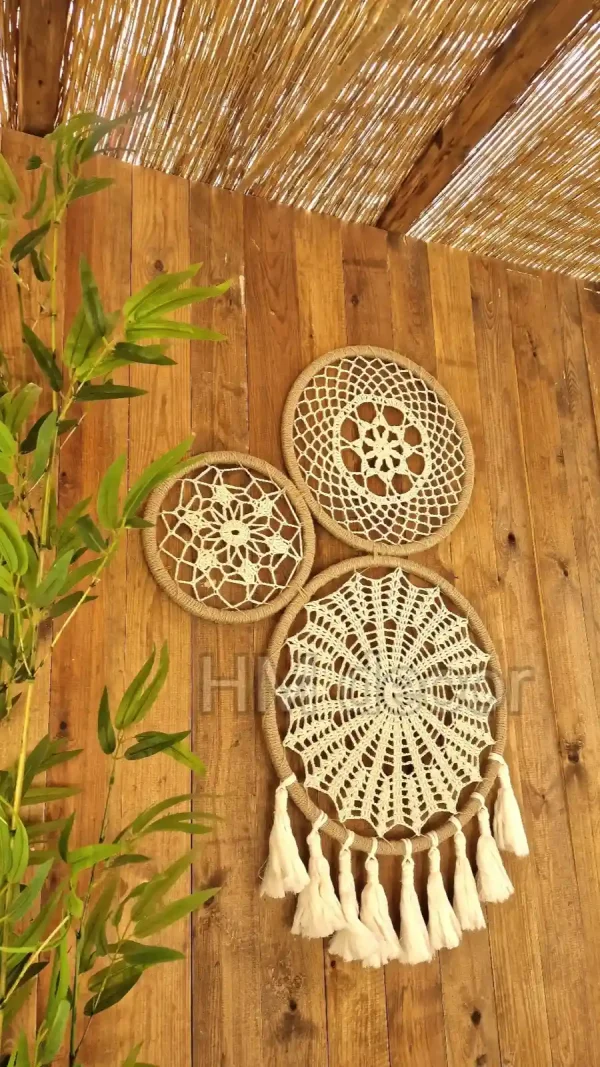 crochet wall decorations