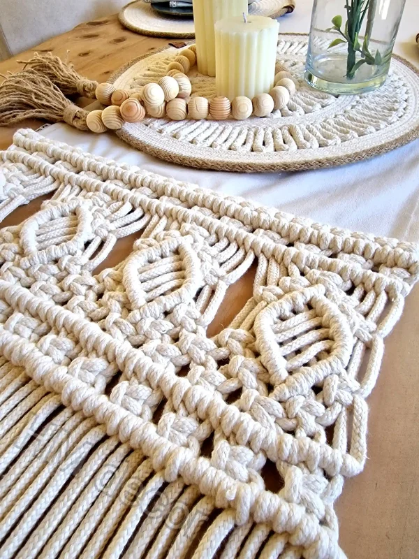 macrame runner #50061