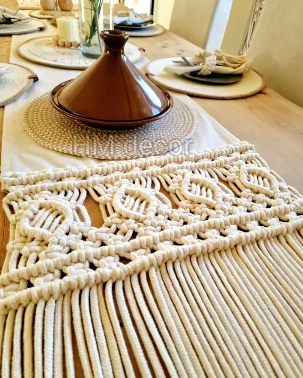 macrame runner #50061