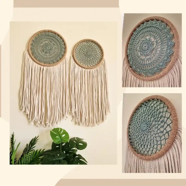 sunny crochet wall decorations