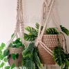 macrame hanging with pot&plant12