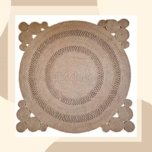 square Mumbai jute rug