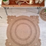 square Mumbai jute rug
