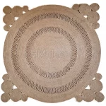 square Mumbai jute rug