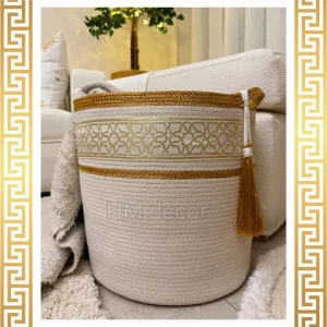 Gold Arabic basket