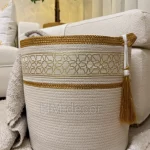 Gold Arabic basket