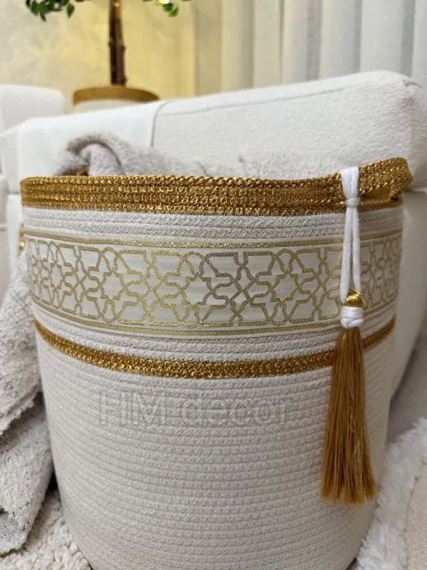 Gold Arabic basket