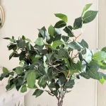 Ficus tree & palm tree Pot and plant