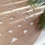 Ovel jute rug #30025