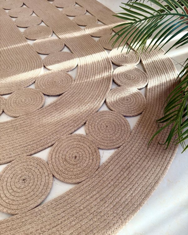 Ovel jute rug #30025