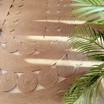 Ovel jute rug #30025