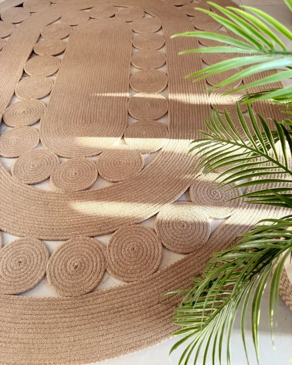 Ovel jute rug #30025
