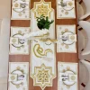 24 Mesaan dinning table Runner & placemats & table pouch