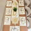 27 Mesaan dinning table Runner & placemats & table pouch
