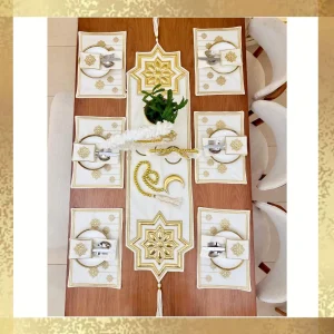 Mesaan dinning table Runner & placemats & table pouch