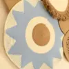 jute & cotton wall decor shape1 (blue)