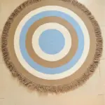 Round jute&cotton with tassels shape14