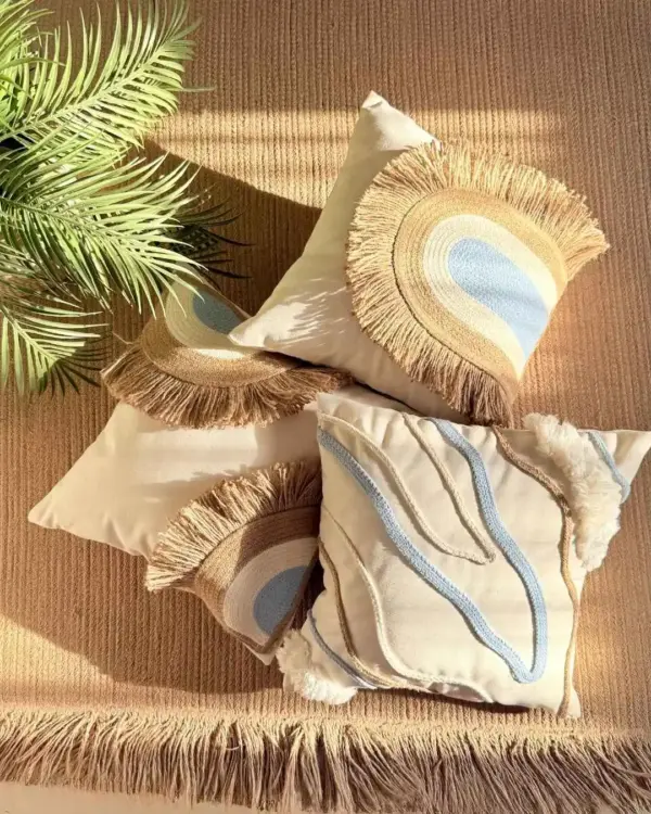 Blue summer Runner & cushions