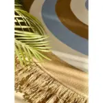 Round jute&cotton with tassels shape14