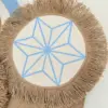 jute & cotton wall decor shape1 (blue)